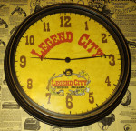Handmade Legend City clock